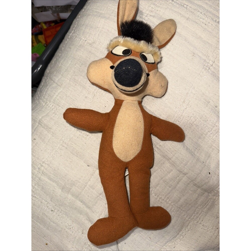 Vintage Warner Bros Mighty Star Wile E Coyote Plush